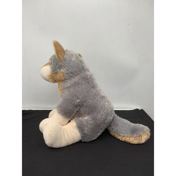 Adventure Planet 15" Gray Wolf Pup Dog Plush Stuffed Animal - Picture 3 of 8